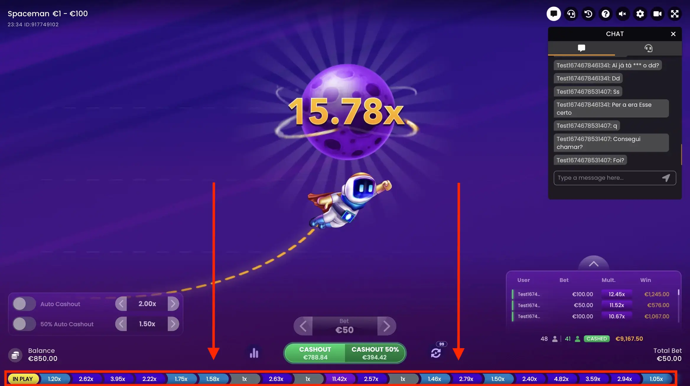 История раундов в Spaceman